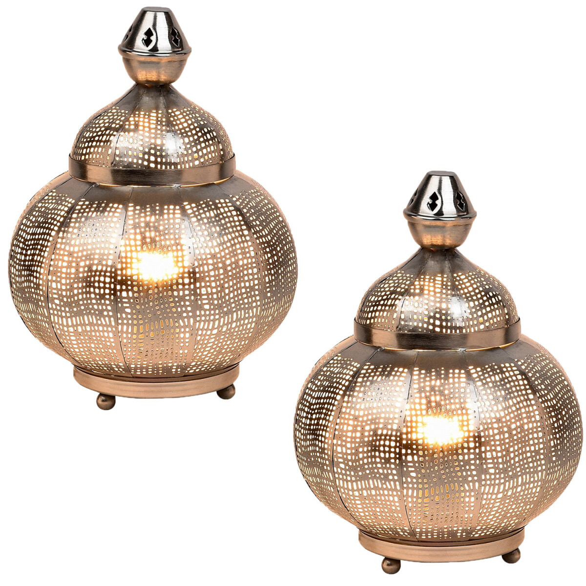 Set van 2 oosterse decoratieve tafellamp box