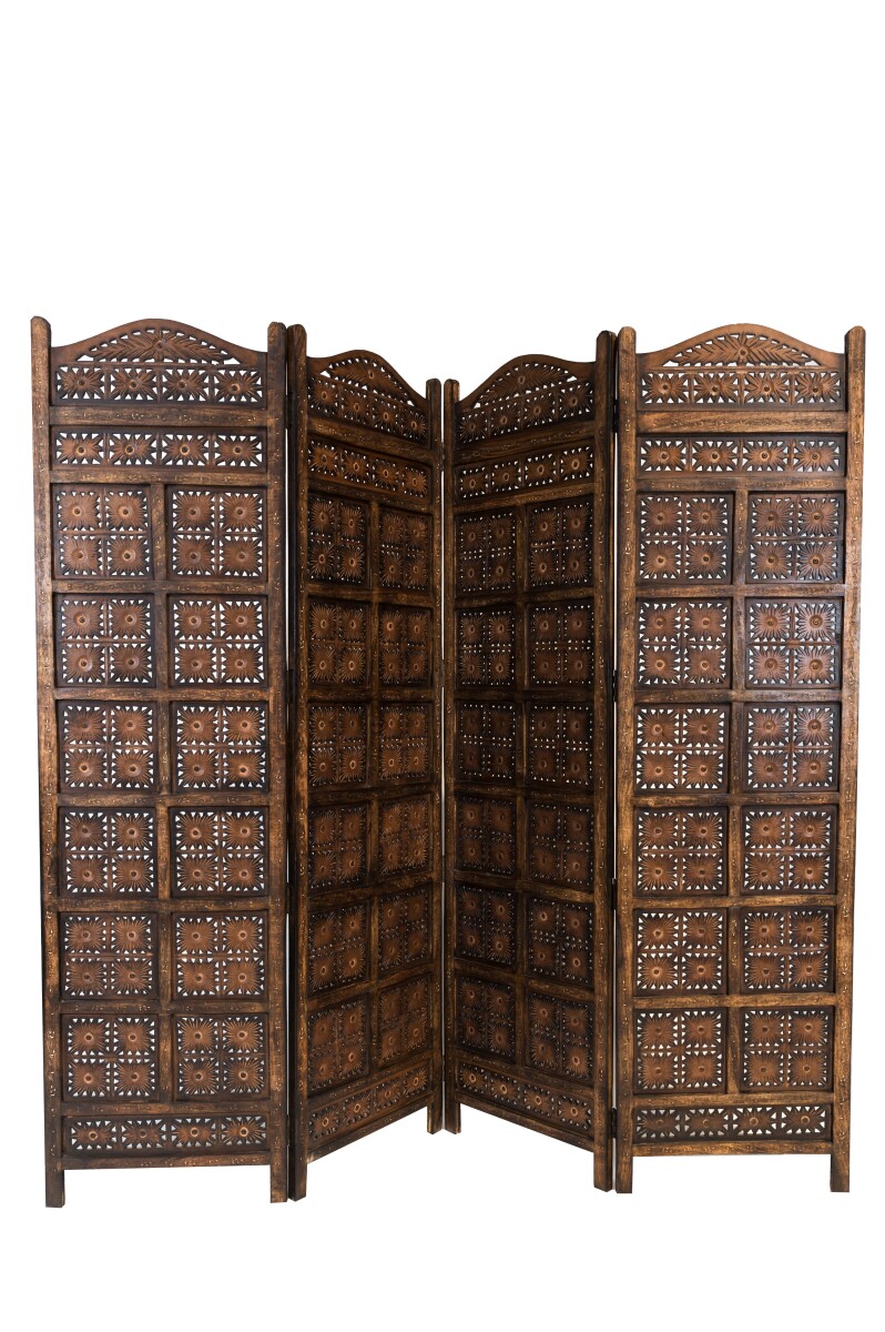 Kamala-kamerscherm, houten kamerscherm, handgemaakt, oosters