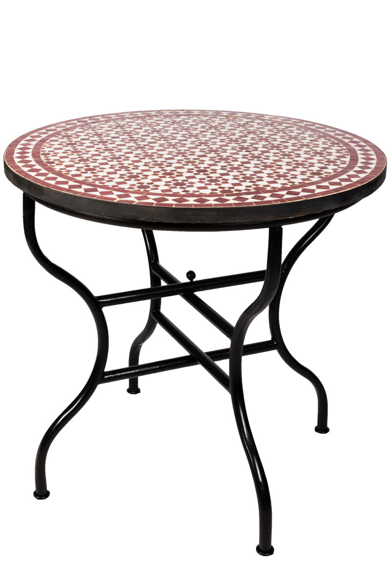 Marokkaanse mozaïektafel Albaicin Bordeaux Naturel 100 