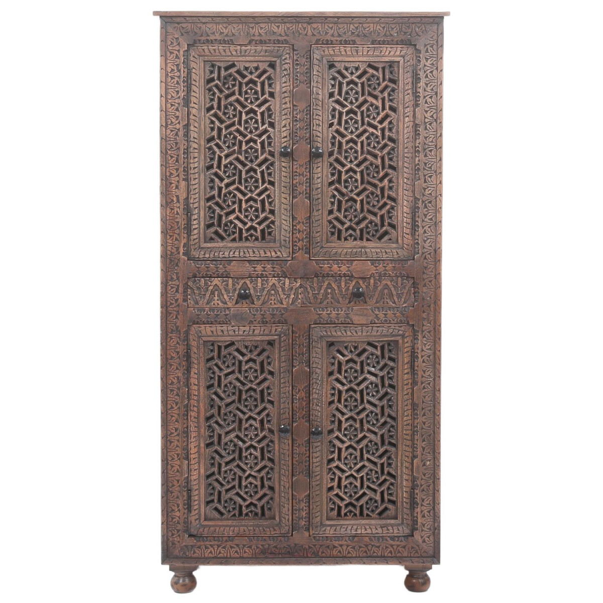 Vintage decoratieve hoge kast, kledingka box