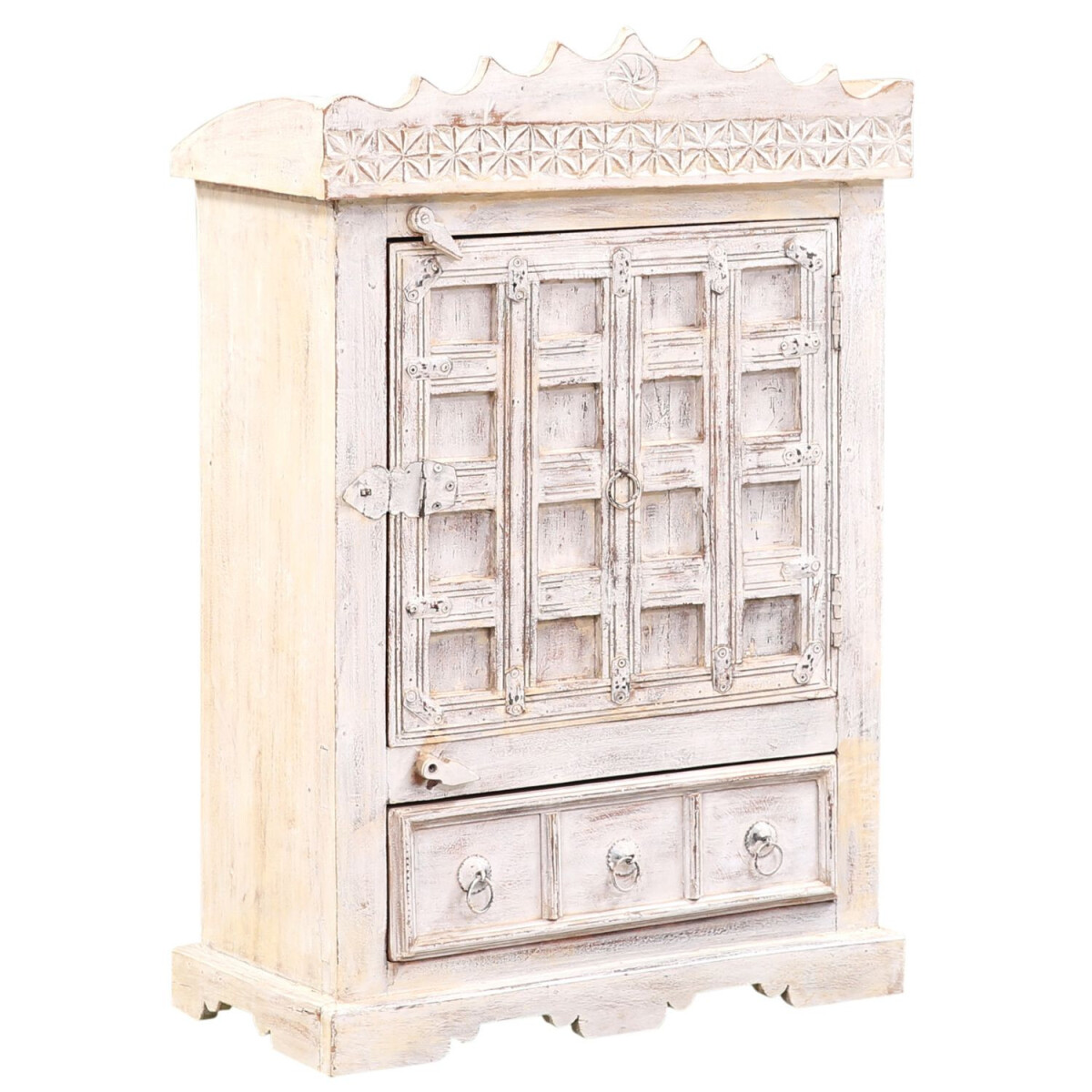 Oosterse vintage nachtkastje, bijzettafe box