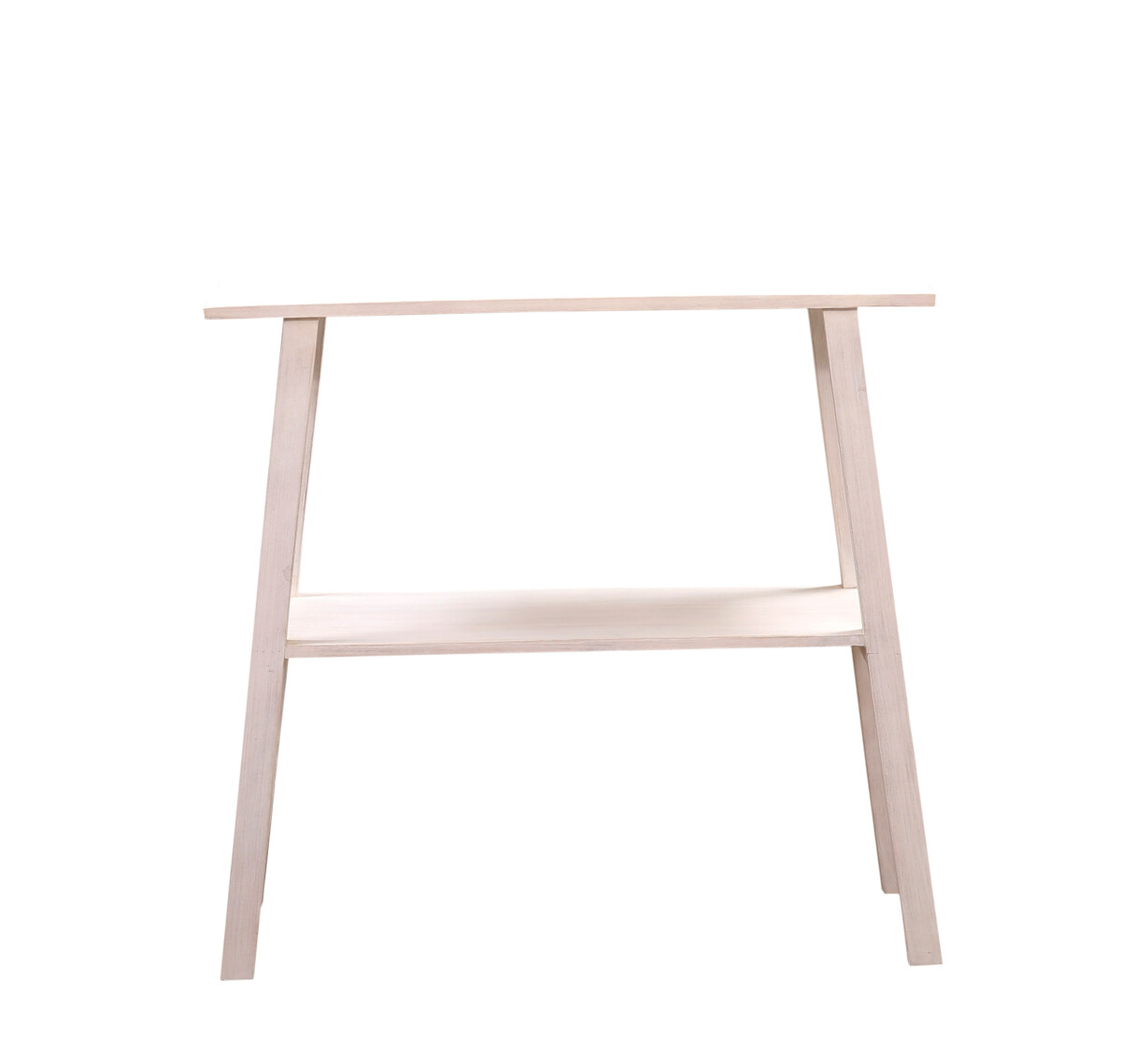 Boho-decoratieve consoletafel in Japandi-stijl, 90 cm, wit