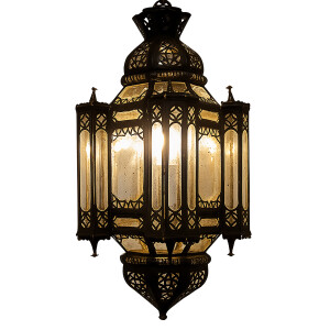 Plafondlamp La Noche glas & metaal 70 cm |...