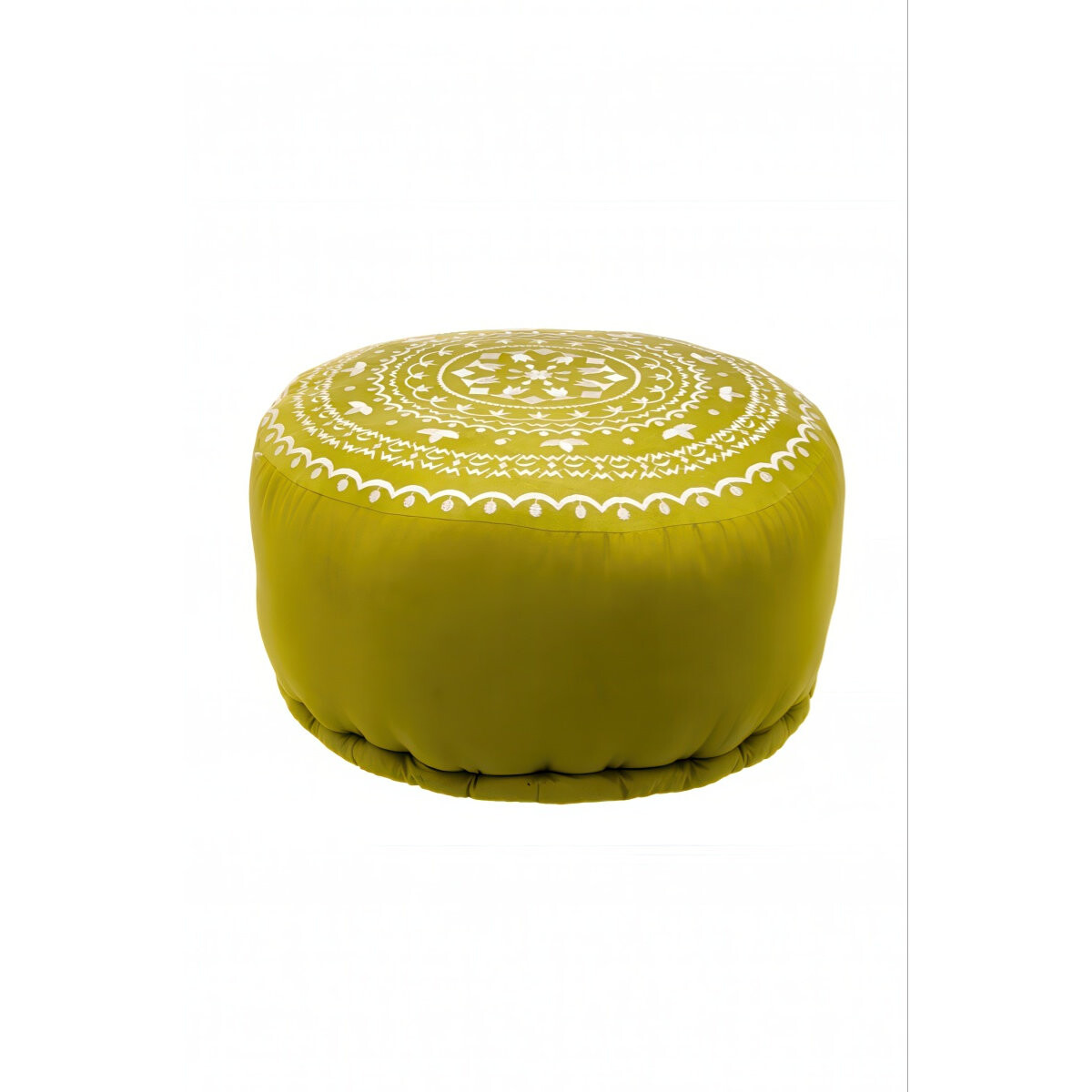 Oosters rond zitkussen, poef Jabran groen - 52 cm