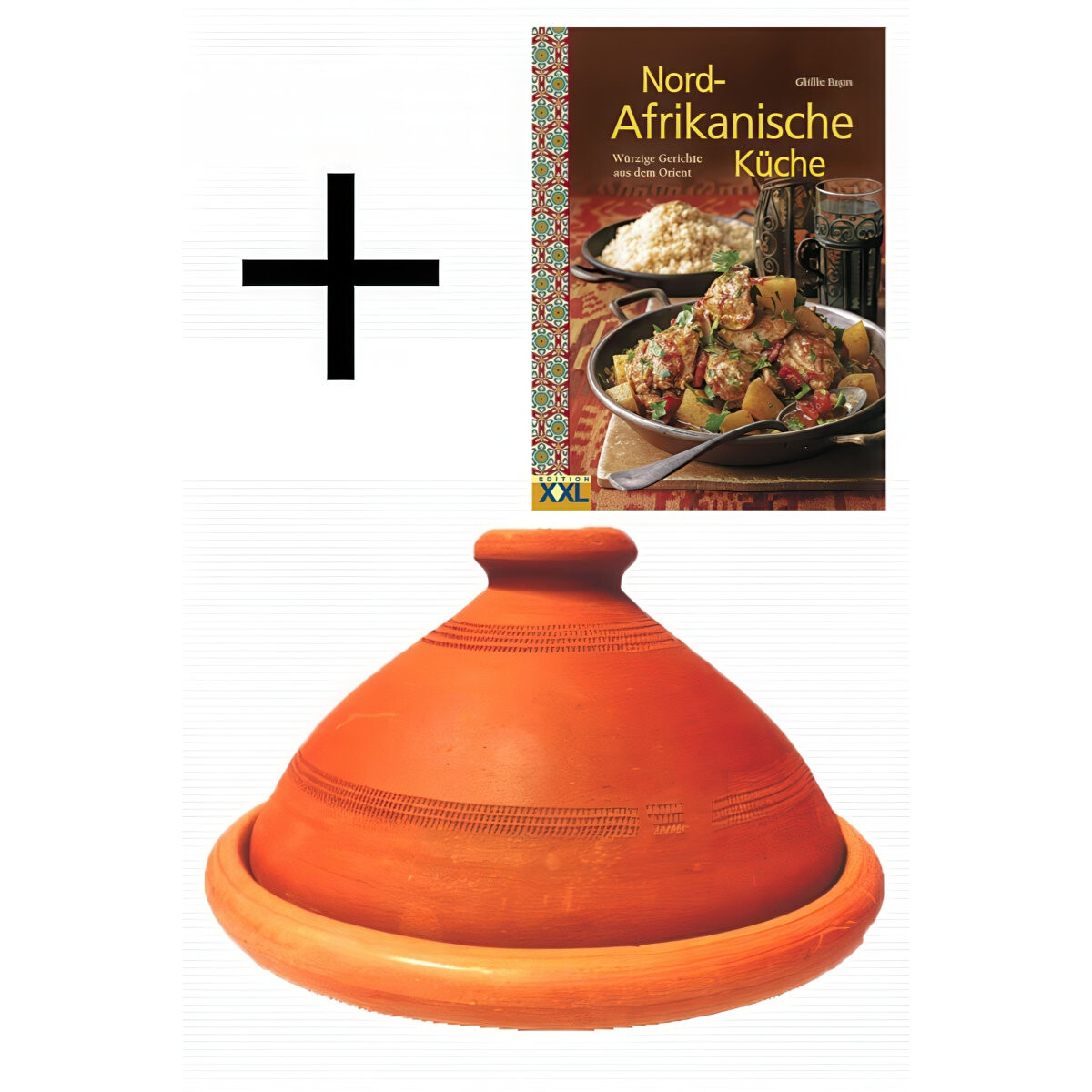 Set van 2, ORIGINELE Tajine Tuareg 35 cm box