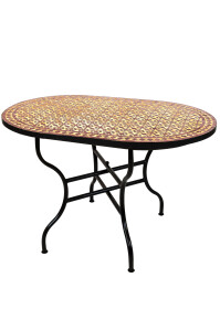 Marokkaanse mozaïektafel Albaicin Beige Bordeaux...