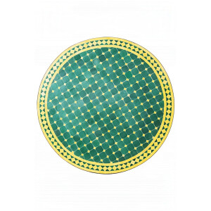 Marokkaanse mozaïektafel Marrakesh groen-geel,...