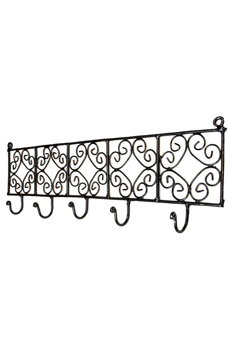 Wandkapstok Djamira 60 cm | Smeedijzeren box