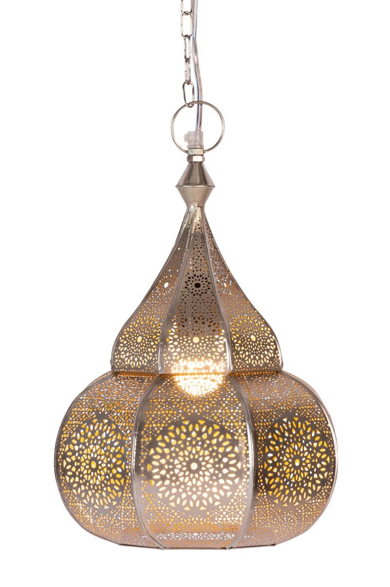 Oosterse hanglamp Ilham zilver - 40 cm box