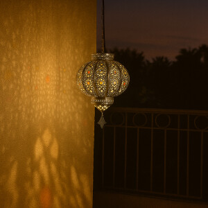 Hanglamp Malak zilver 25 cm | Marokkaanse lamp van metaal