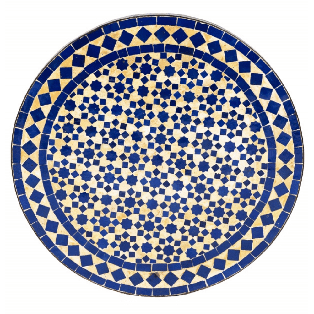 Marokkaanse mozaïektegel Albaicin Beige Blauw ø 