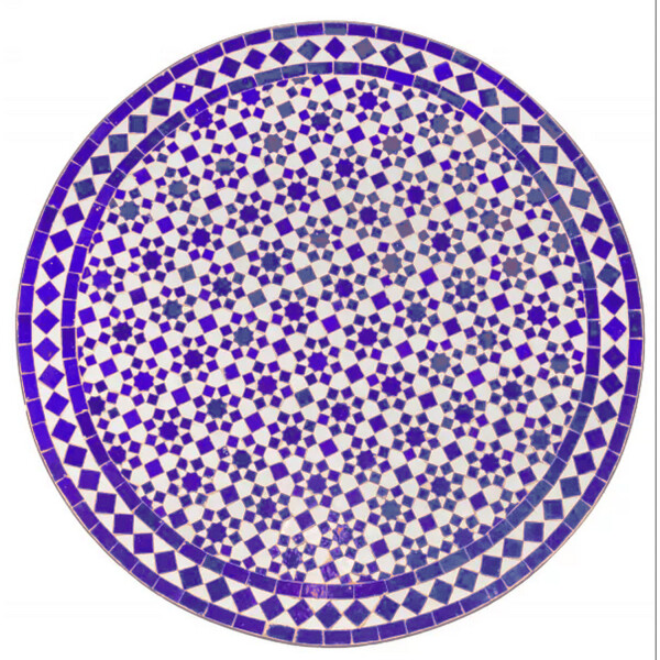 Beige-blauw